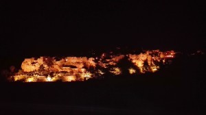 La stupenda Pitigliano di notte