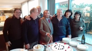 Carlo, Roberto, Giulio; Massimo; Pierluigi, Claire,e Mirella