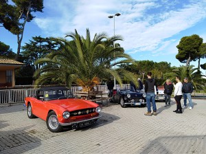 la TR6 di Tonino in primo piano